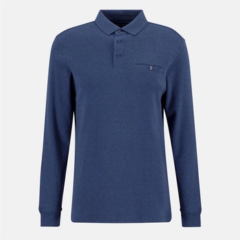 Barbour Блуза с яка Barbour Farmwell Tailored Long-Sleeved Polo Shirt - Navy NY91