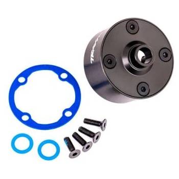 Traxxas тяло на диференциала алуминиево сиво анодирано