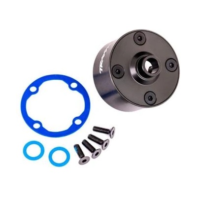 Traxxas тяло на диференциала алуминиево сиво анодирано