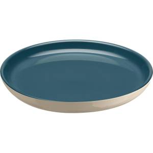 Emile henry (Франция) Керамична чиния emile henry salad plate салатена - цвят синьо-зелен и екрю (eh 8921-b9)