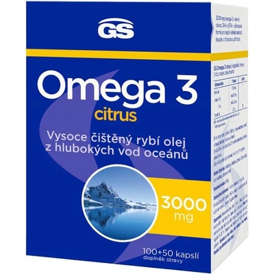 GS Omega 3 Citrus 150 kapslí – Zboží Mobilmania