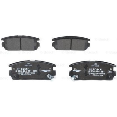 BOSCH Sada brzdových platničiek kotúčovej brzdy 0986494251