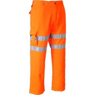 Portwest hi-vic combat rt46 / Светлоотразителни панталони до талията, удължени - hv оранжеви s (rt46orts)