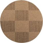 Ayyildiz Кафяв кръгъл килим за открито и закрито ø 160 cm Timber 1405 - Ayyildiz Carpets (TIMBER1601601405BEIGE)