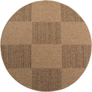 Ayyildiz Кафяв кръгъл килим за открито и закрито ø 160 cm Timber 1405 - Ayyildiz Carpets (TIMBER1601601405BEIGE)