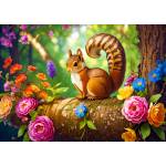 Enjoy - Puzzle Blossom Squirrel - 1 000 piese