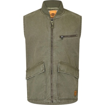 Timberland Елек Timberland Men's Washed Canvas Gilet - Leaf Green