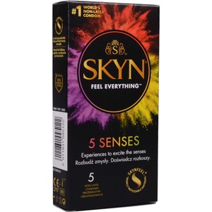 SKYN 5 Senses - микс от презервативи без латекс (5 бр. )