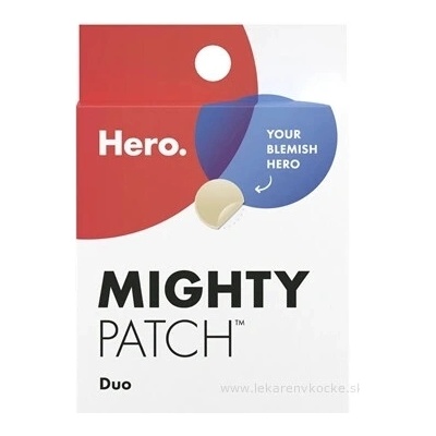 Hydrokoloidné náplasti na akné Mighty Patch Duo 12 ks