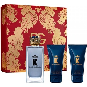 Dolce&Gabbana K - EDT 100 ml + After Shave Balm 50 ml + Shower Gel 50 ml за мъже
