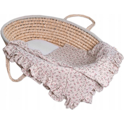 Baby Nellys Deka béžová s kvetmi