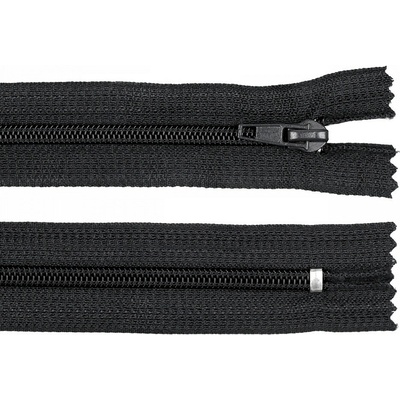 Spirálový zip No 5 délka 18 cm POL Varianta: 332 černá, Balení: 1 ks 12764/642/148660