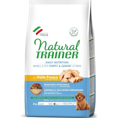 Natural Trainer Puppy & Junior Small & Toy s kuracím 3 x 2 kg