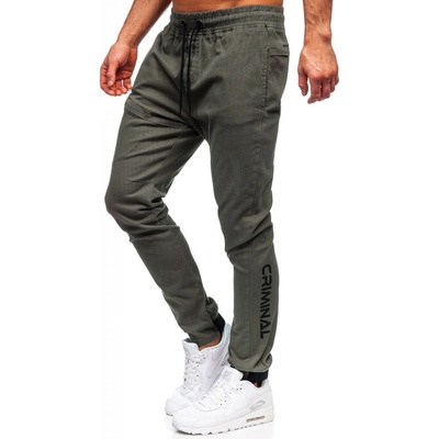 Bolf Zelené pánské jogger kalhoty B11119