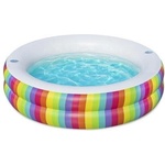 Bestway Надуваем семеен басейн Bestway Rainbow Dreams 206 x 206 x 51 см