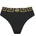 Versace icon Women's Tape High Rise Chlorine Resistant Bikini Bottoms - Blk/Gld A1008