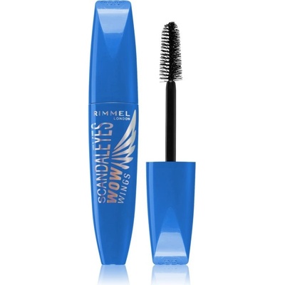 Rimmel ScandalEyes WOW Wings voděodolná řasenka pro objem a natočení řas Black 12 ml