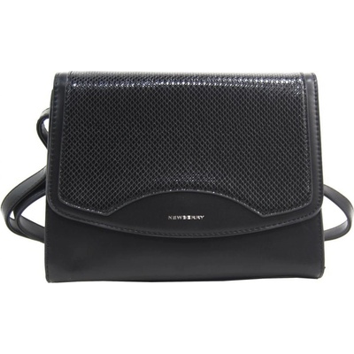 New Berry crossbody dámská kabelka v hadím designu černá