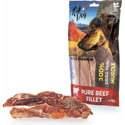 KIDDOG SUPER PREMIUM 100% hovädzie čistá svalovina bez aditív 70 g
