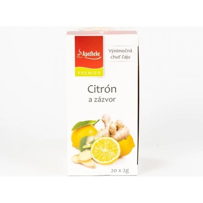 APOTHEKE PREMIER SELECTION čaj CITRÓN A ZÁZVOR 20 x 2 g