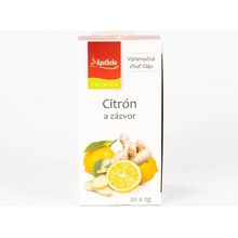 APOTHEKE PREMIER SELECTION čaj CITRÓN A ZÁZVOR 20 x 2 g