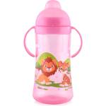 Lorelli Спортна бутилка с дръжки и мек накрайник Lorelli - 330 ml, Розова (10200910002)