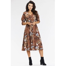 Awama Woman's Dress A666 Brown