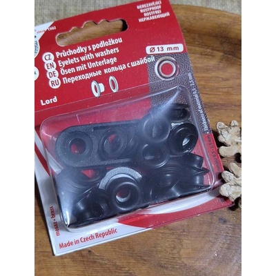 Průchodky s podložkou vnitřní Ø7 mm / vnější Ø13 mm barva černá – Hledejceny.cz