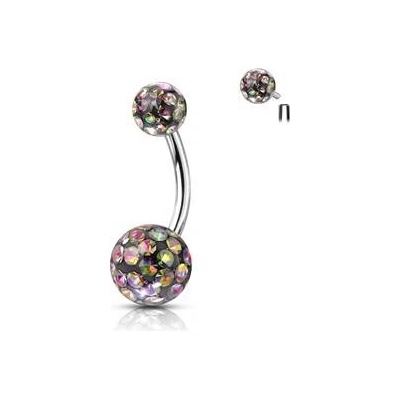 Šperky4U piercing do pupíku s vnitřním závitem BS0003-VM