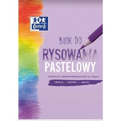 Oxford Školský blok na kreslenie A4 10 pastelových listov 100 g pre deti