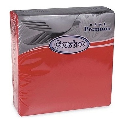 Gastro ubrousky Premium 50ks červené 40x40cm – Hledejceny.cz