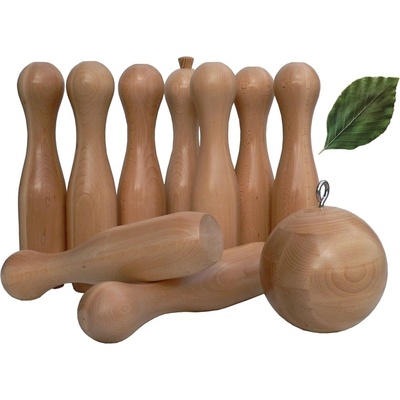 Šoltés Kuželky dřevěné velké 38 cm sada 9 ks