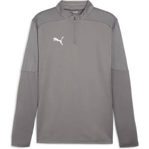 PUMA Mens Teamfinal Training 1/4-Zip Fleece - Cast Iron/Silv