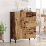 vidaXL Служебен шкаф Старо дърво 69, 5 x 34 x 90 см Инженерна дървесина (880661)