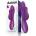 Action No. Eleven Vibrator with Bunny, G-Spot and Pulse Function Purple
