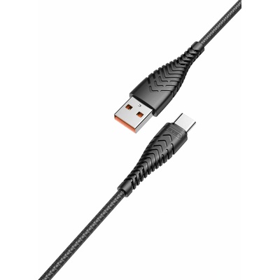 Veger V104 USB A to Typ C 2,4A 1,2m černý