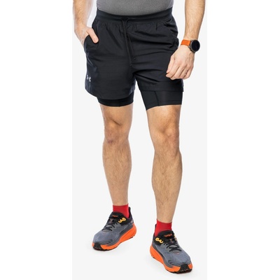 Under Armour Launch 5 inch 2-in-1 Short black/black/reflective
