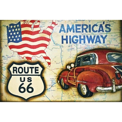 Ceduľa Americans Highway