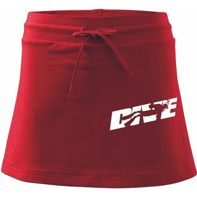 Dive potápač športová sukňa Two in One červená