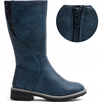 Wojtyłko dievčenské kozačky zateplené kožušinou Zips