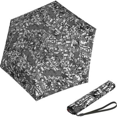 Knirps US.050 ultra light slim manual story black lehký dámský skládací plochý deštník