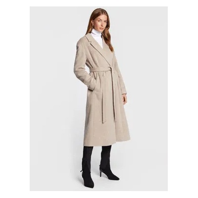 Calvin Klein Вълнено палто Wrap K20K204951 Сив Regular Fit (Wrap K20K204951)