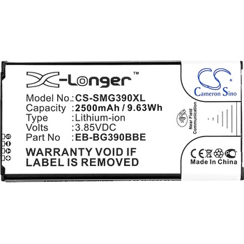 Cameron Sino - Съвместима със SAMSUNG Galaxy Xcover 4, SM-G390 EB-BG390BBE LiIon, 2500 mAh, 3.85 V; CS-SMG390XL (CS-SMG390XL)