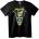 NOONEBRAND Тениска Metallica Часовник с Череп - L, White