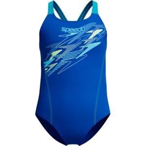Speedo Детски бански костюм Speedo Kid's Medley Logo Medalist Swimsuit - Deep Sapphire / Mayan Blue - размер 140 (EU) (750-0878-1213)