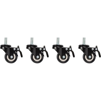 Lanberg Аксесоар Lanberg castors x4 with thread and brake for wall mounting 19" cabinets (AK-1601-B)