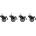 Lanberg Аксесоар Lanberg castors x4 with thread and brake for wall mounting 19" cabinets (AK-1601-B)