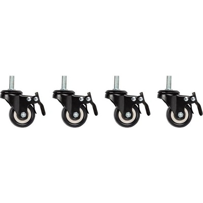 Lanberg Аксесоар Lanberg castors x4 with thread and brake for wall mounting 19" cabinets (AK-1601-B)