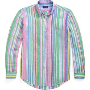 Ralph Lauren Риза с дълъг ръкав Polo Ralph Lauren Men's Long Sleeve Patterned Shirt - Green/Pink