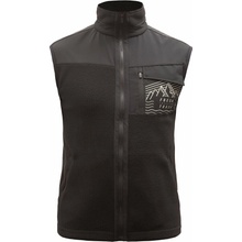 Fresh Trash MEN'S FLEECE VEST BLACK